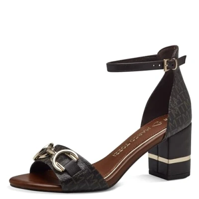 Abbildung von Marco Tozzi Riemensandalette mocca, Damen, Größe: 42, Mocca Schuhe