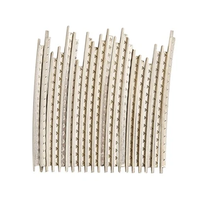 Abbildung von 20 Stücke Gitarre Fret Drähte, 2,0mm Weiß Kupfer Fretwire Ersatz Ersatzteile für Folk Wooden Guitars