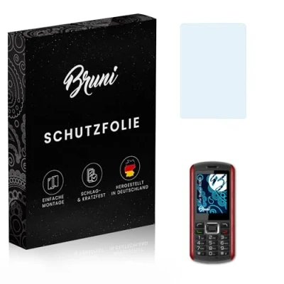 Abbildung von Bruni Schutzfolie kompatibel mit Beafon AL560 Folie, glasklare Displayschutzfolie (2X)