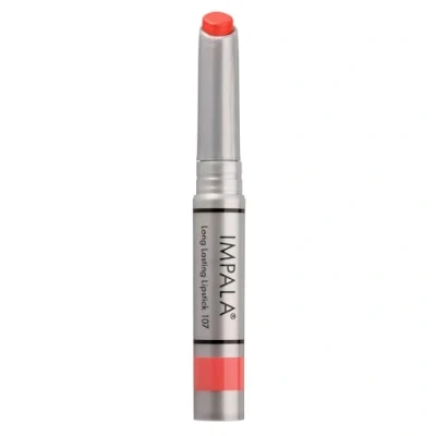 Abbildung von Impala Lang anhaltender Lippenstift Farbe Metallische Erdbeere Nº 107 Permanenter Lippenstiftstick Lange Haltbarkeit Feuchtigkeitsspendender