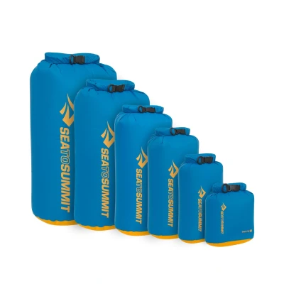 Abbildung von Sea to Summit Evac Dry Bag L 20L Kompakte Trockentasche Ultraleicht Rollverschluss Recycling Gewebe Befestigungspunkt &amp; D Ring Wandern 27.1 x 23.4 47.8cm TurkishTile Blue 95g