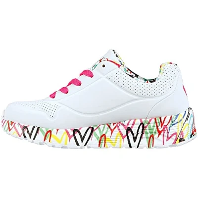 Abbildung von Skechers UNO LITE Sneaker low für Kinder, Größe: 28.5, White/pink Schuhe