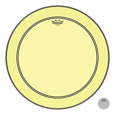 Abbildung von Remo Schlagzeugfell Colortone Powerstroke 3 clear Bass Drum 20&quot; gelb P3 1320 CT YE