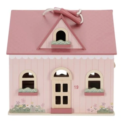 Abbildung von Little Dutch 7116 FSC Holz Puppenhaus tragbar rosa