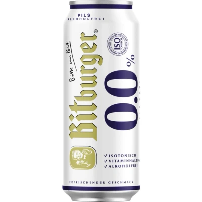 Abbildung von Bitburger 0,0% Alkoholfrei 0,5L