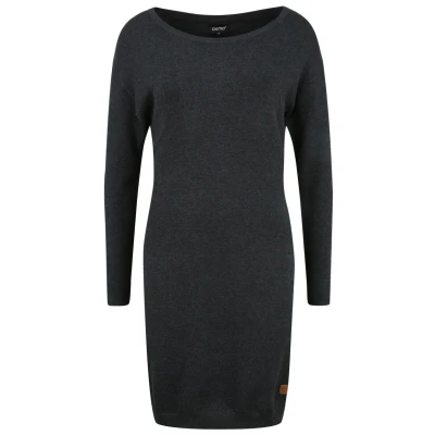 Abbildung von Oxmo Oxella Strickkleid, Damen, Größe: Large, Dar grey m