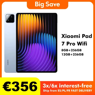 Abbildung von Xiaomi Pad 7 Pro 8GB/128GB 8GB/256GB 12GB/512GB Tablet 50MP Rückfahr kamera Snapdragon 8s Gen 3 8850mAh Akku