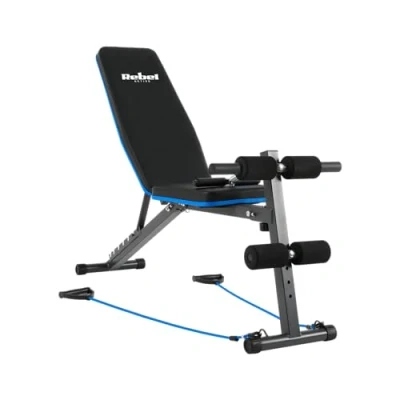 Abbildung von Einstellbare Schräge Trainingsbank mit Beinarretierung und Gummibändern REBEL ACTIVE RBA 2003