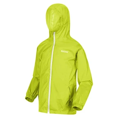 Abbildung von Regatta Unisex Kinder Kid Pack It Jacket III Jacken Wasserdichte Shell, Bright Kiwi, 104
