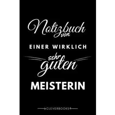 Abbildung von Notizbuch für die Meisterin: personalisierte Geschenk Idee Frauen, ihren Meister gemacht haben