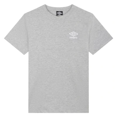 Abbildung von Umbro Herren Core Classic Tee T Shirt, Grau meliert/Weiß, M
