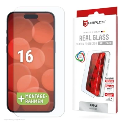 Abbildung von DISPLEX Panzerglas (10H) + Schutzhülle für Apple iPhone 16