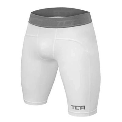Abbildung von TCA Funktionsshorts Herren Kompressionsshorts Weiß (1 tlg)
