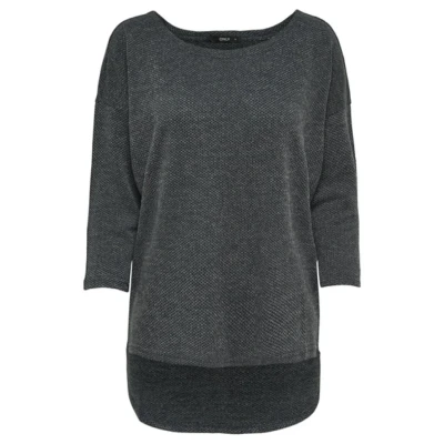 Abbildung von ONLY ALBA JRS NOOS Strickpullover, Damen, Größe: XS, Dark grey melange