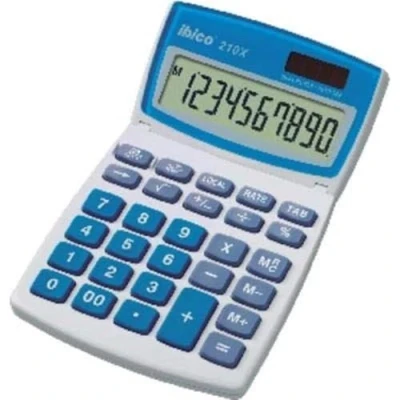 Abbildung von Rexel Ibico 210X Taschenrechner, 19,1 x 10,8 2 cm