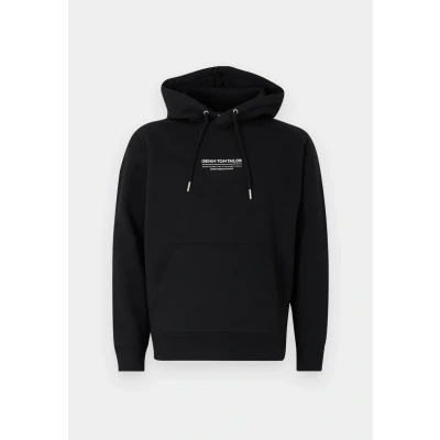 Abbildung von TOM Tailor Denim Relaxed Printed Hoodie Sweatshirt, Herren, Größe: Small, Black