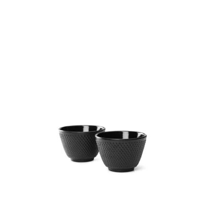 Abbildung von Bredemeijer Becher Teebecher Jang schwarz 0,1 L Gusseisen 2er Set,