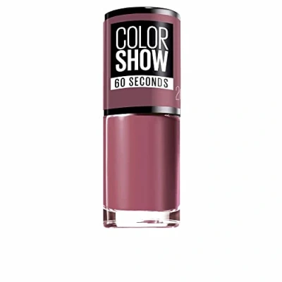Abbildung von Maybelline New York Make Up Nailpolish Color Show Nagellack Blush Berry / Ultra glänzender Farblack in knalligem violett Bordeaux, 7 ml