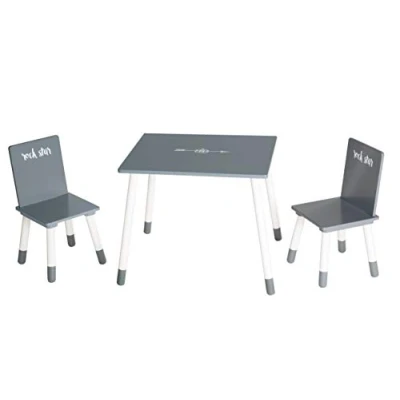 Abbildung von roba® Kindersitzgruppe Kindermöbel Set, (3 tlg), 2 Kinderstühlen &amp; 1 Tisch, Holz, lackiert