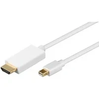 Abbildung von Goobay 52861 Mini DisplayPort/HDMI Adapterkabel 1.2, Vergoldet, DisplayPort Stecker &gt; HDMI (Typ A), 2m