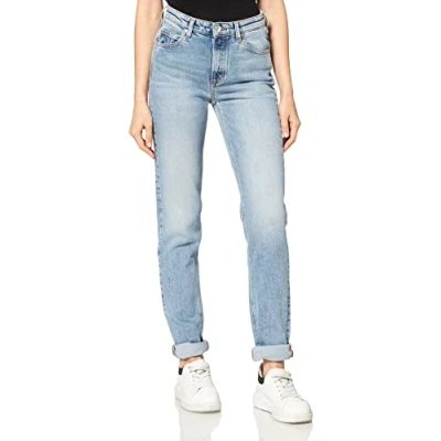 Abbildung von Marc O&#039;Polo Denim Damen 040908412235 Jeans, Mehrfarbig (Light Salt N&#039;pepper Authentic P25), 42 (Herstellergröße 34)