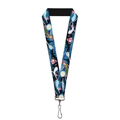 Abbildung von Buckle Down Unisex Erwachsene Lanyard 1.0 Peter Pan Group Flying Scene Schlsselanhnger, Mehrfarbig, Einheitsgröße