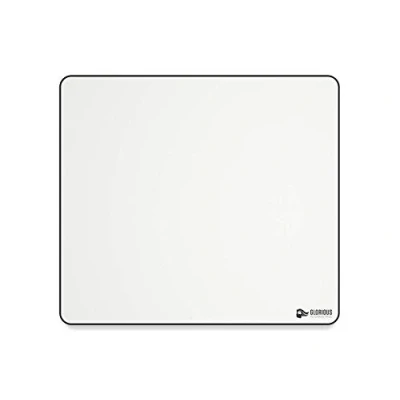 Abbildung von Glorious Gaming Cloth Mousepad (XL Heavy) Gesteppte Ränder, Glatte Oberfläche für Speed &amp; Control, Rutschfester Boden, waschmaschinenfest, groß (460 x 410 5mm) Weiß