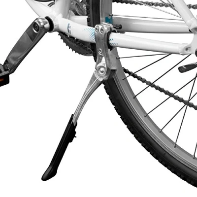Abbildung von BV Fahrrad Seitenständer, Fahrradständer Aluminiumlegierung, hinten, Universeller Ständer, Rutschfester Gummiständer, Höhenverstellbar für 24 28 Zoll