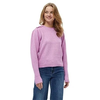 Abbildung von DESIRES Damen Gea Pullover mit Knöpfen Violett S