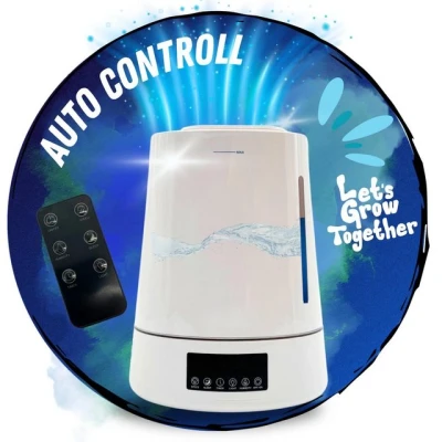 Abbildung von TronicXL Luftbefeuchter für Growbox Growroom Grow Schrank Zelt Raum Growzelt, Grower Luft Befeuchter automatisch mit Sensor Hygrometer