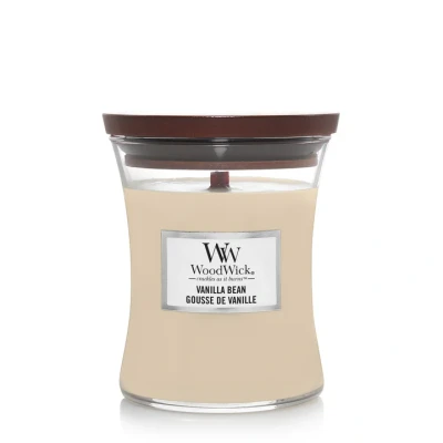 Abbildung von WoodWick Duftkerze Medium Vanilla Bean 11 cm / ø 10