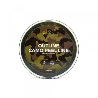 Abbildung von Avid Carp Outline Camo Reel Line 1000m 0,33mm (15lb) Monofile Schnur