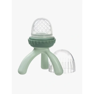 Abbildung von B.BOX Baby Schnuller mit Stativ für Babynahrung 4 Monate + aus lebensmittelechtem Silikon, sicher Obst und Gemüse in Stücken Ocean Breeze