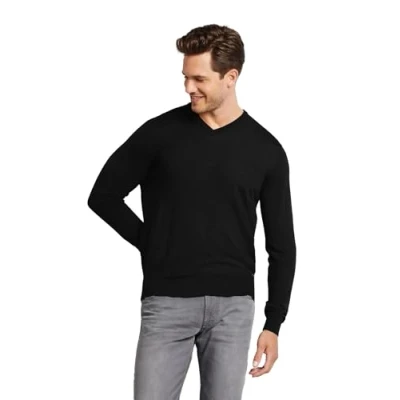 Abbildung von bugatti Merino WOOL Strickpullover, Herren, Größe: Small, Schwarz