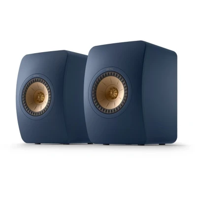 Abbildung von KEF LS50 Meta Regallautsprecher Royal Blue, Monitorlautsprecher HiFi Heimkino 40 100 Watt