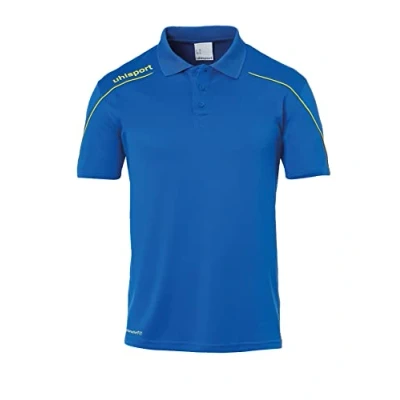 Abbildung von uhlsport Herren Stream 22 Polo, azurblau/limonengelb, L
