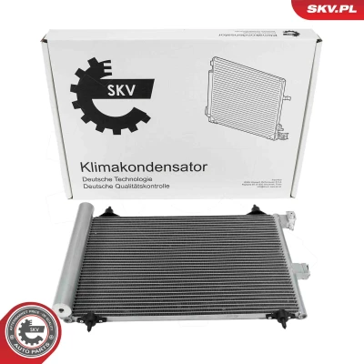 Abbildung von ESEN SKV 86SKV046 Klimakondensator mit Trockner Aluminium 560mm CITROËN: Berlingo / First I, II, PEUGEOT: Partner II Tepee