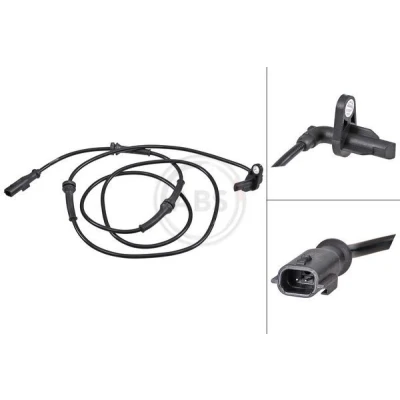 Abbildung von A.B.S. 31927 ABS Sensor aktiver 1600 schwarz RENAULT: Kangoo II Be Bop, Express, / Grand