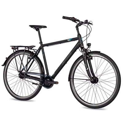 Abbildung von Airtracks Cityrad Herren City Fahrrad 28 Zoll CI.2820, 7 Gang SHIMANO NEXUS Schaltwerk, Nabenschaltung, Schwarz Matt Rahmenhöhen 52 cm &amp; 56 » Modeljahr 2024 «