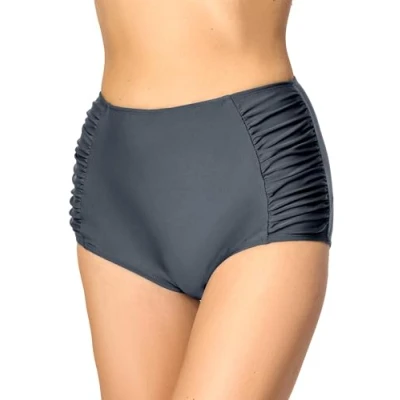 Abbildung von Merry Style Damen Bikinislip MS10 119 Bikinihose Bauch Weg Effekt (Graphite (9154), 42)