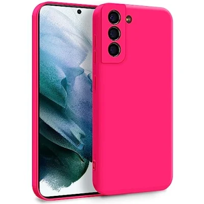 Abbildung von MyGadget Hülle für Samsung Galaxy S21 Plus Zweilagige Handyhülle mit Kameraschutz Cover Innenfutter &amp; Silikon außen Pink