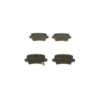 Abbildung von BOSCH 0 986 494 249 Bremsbelagsatz Low Metallic mit akustischer Verschleißwarnung Anti Quietsch Blech, Montageanleitung