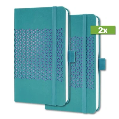 Abbildung von SIGEL J4214/2 Wochenkalender Jolie 2024, ca. A6, blau, Hardcover, Gummiband, Stiftschlaufe, Einstecktasche, 174 S., aus nachhaltigem Papier, Terminplaner, 2 Stück