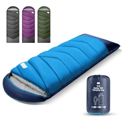 Abbildung von 30F Adult Cold Weather Sleeping Bag Tragbarer, wasserdichter, 4lb/1.8KG Leichter Schlafsack mit Kompressionssack für Camping, Wandern, Reisen, Outdoor und Indoor Aktivitäten