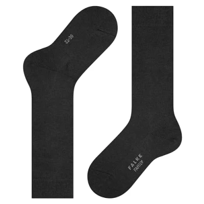 Abbildung von FALKE Unisex Kinder Kniestrümpfe Family K KH Baumwolle lang einfarbig 1 Paar, Schwarz (Black 3000), 27 30