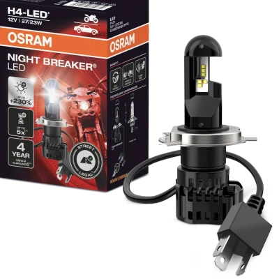 Abbildung von OSRAM 64193DWNB 1HFB Glühlampe, Fernscheinwerfer Umrüstung H4 auf LED 12V 2327W