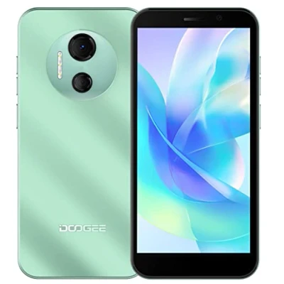 Abbildung von DOOGEE Android 12 Smartphone ohne Vertrag X97 PRO, Helio G25 Octa Core 4GB+64GB, 4200mAh Akku, 12MP DUAL Kamera, 6,0&#039;&#039; HD+ Handy, SIM+SD (3 Kartensteckplatz),NFC GPS Gesichts Entsperrung Grün