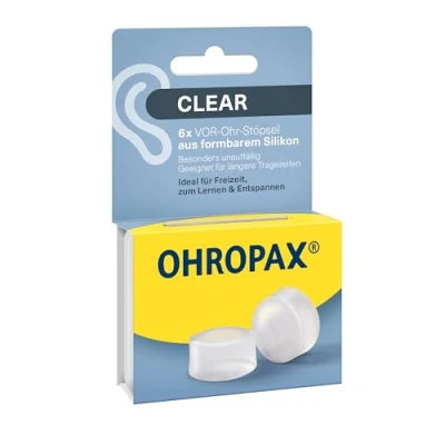 Abbildung von Ohropax Clear Silikon Vor ohr Stöpsel 6 St