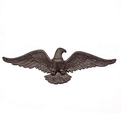 Abbildung von Antikas Adler als Türdeko, Wanddekoration Tierfigur, in braun