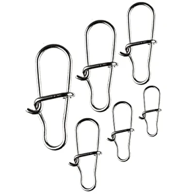 Abbildung von Snaps Angeln Ultra Strong, LMAB Karabiner Einhänger Wirbel Duo Lock für das Zander Angeln, zum Spinnfischen Barsch, Forelle, &amp; Hecht, Größe 000, XS extra klein bis XL, S 25 kg